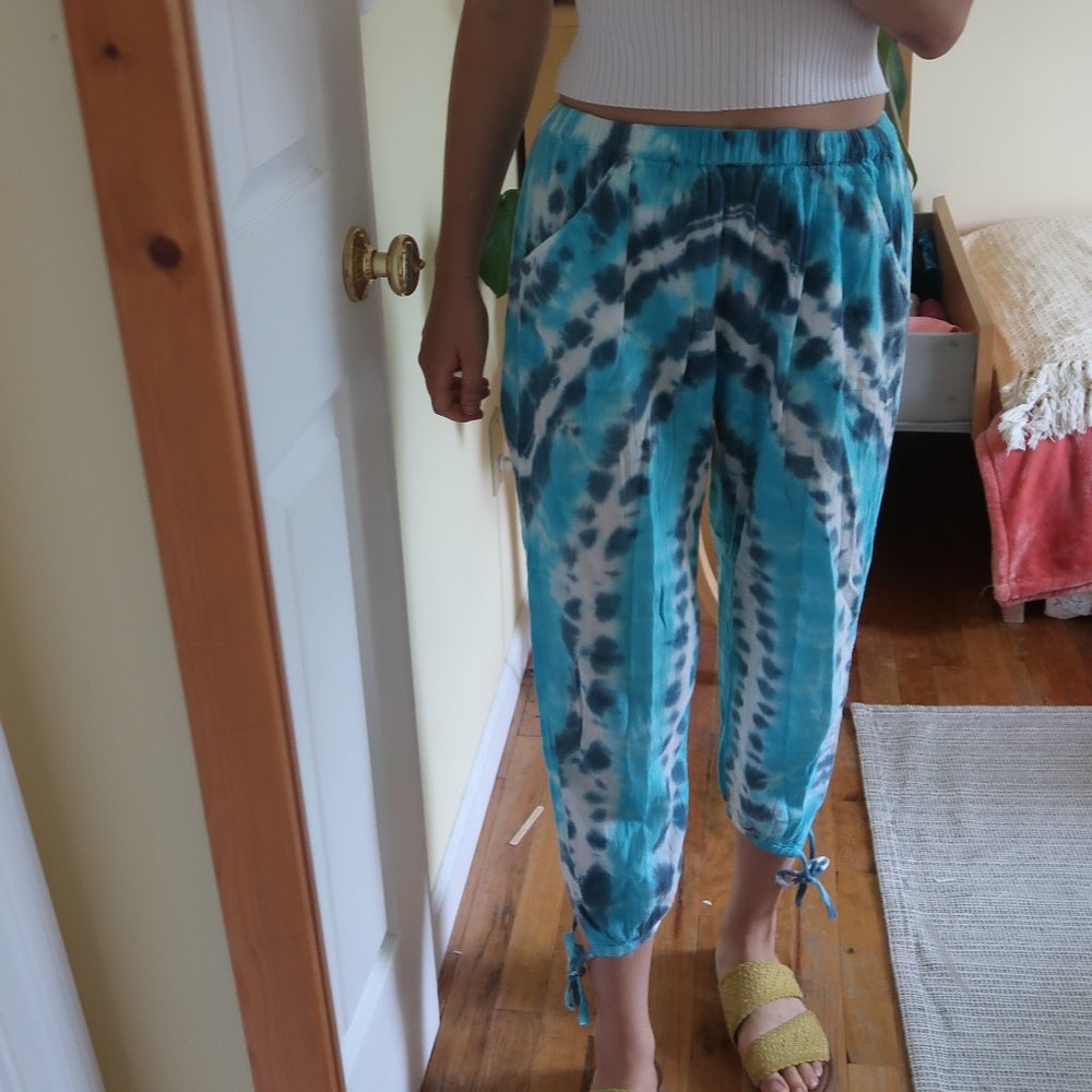 tie dye beach pants